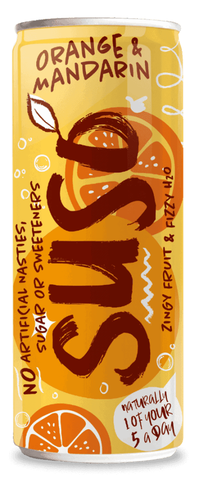 Orange & Mandarin Can of Suso Drink